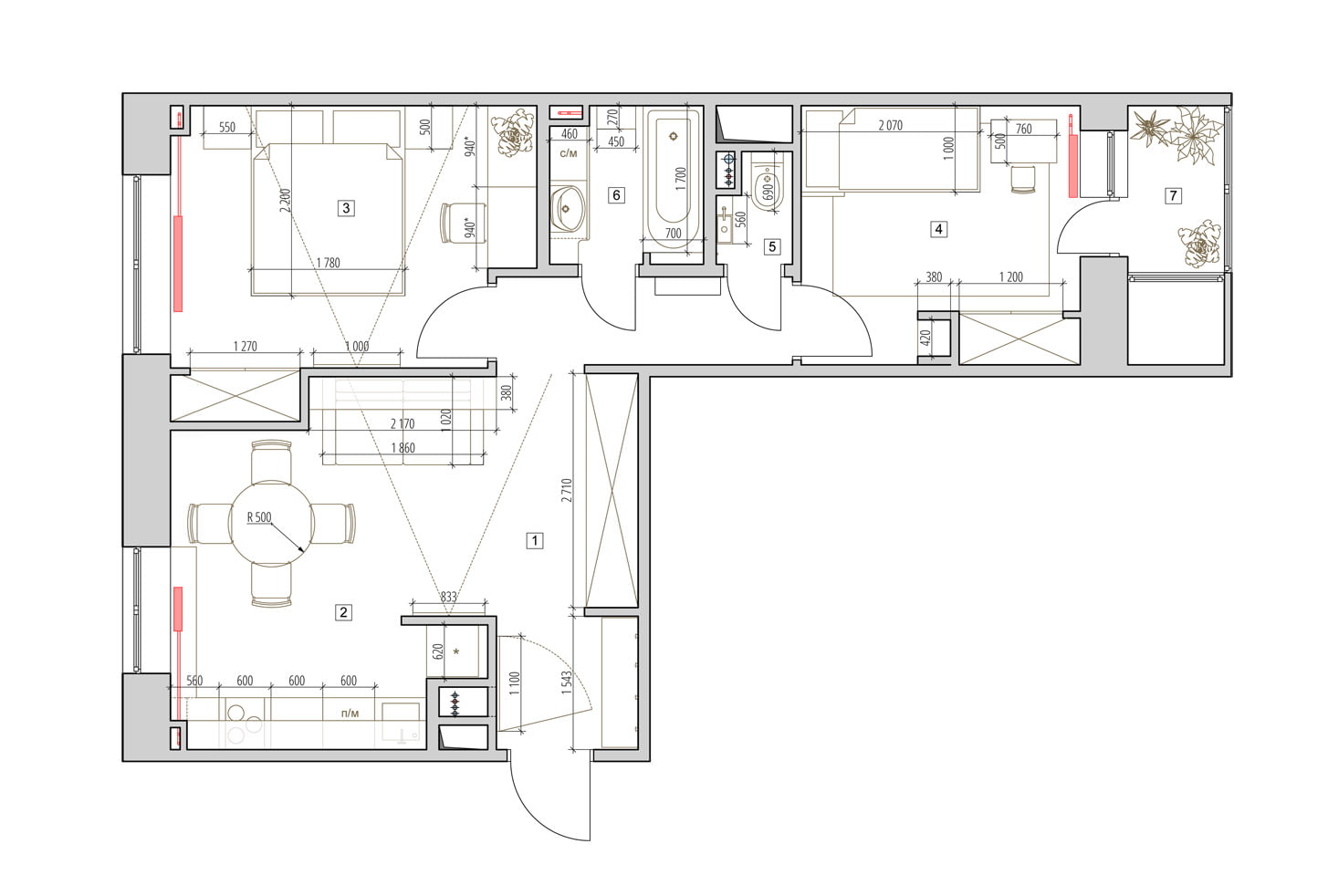 2 Комнатные Квартиры Дизайн Планировка