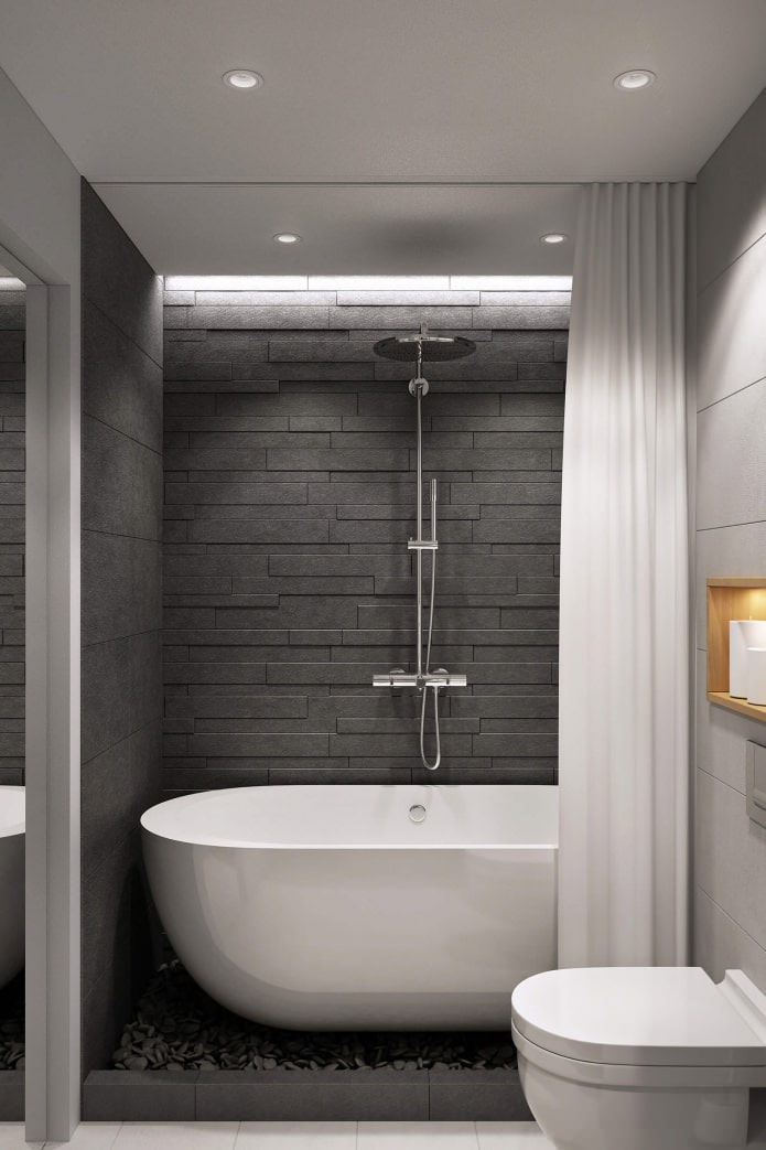 современный дизайн ванной комнаты 4,7 кв. м.