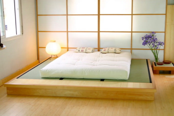 дизайн спальни в японском стиле