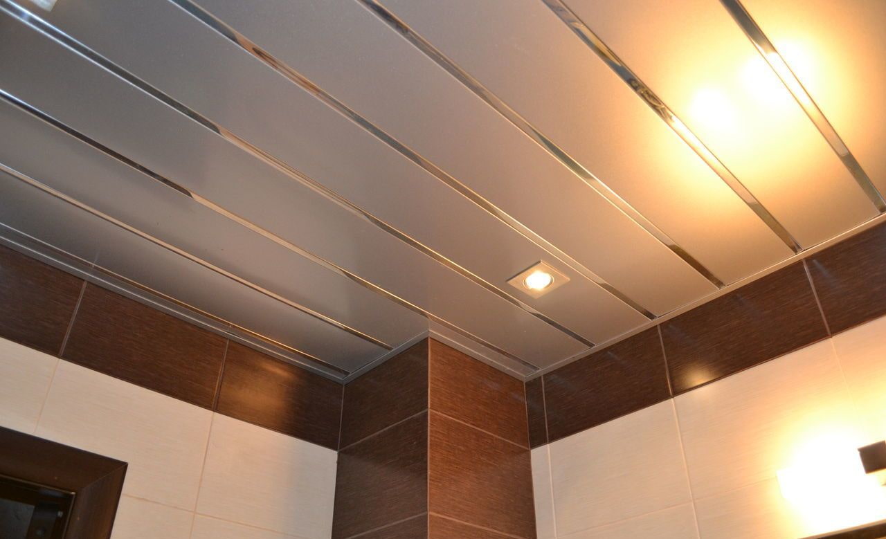 Реечный Алюминиевый Потолок В Ванной