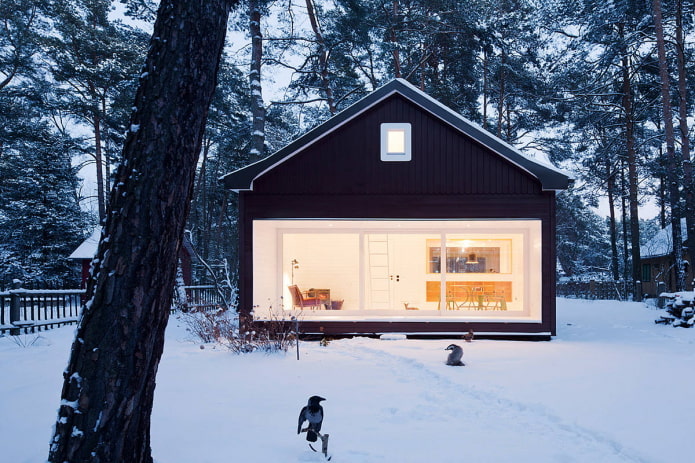 маленький дом в скандинавской стилистике