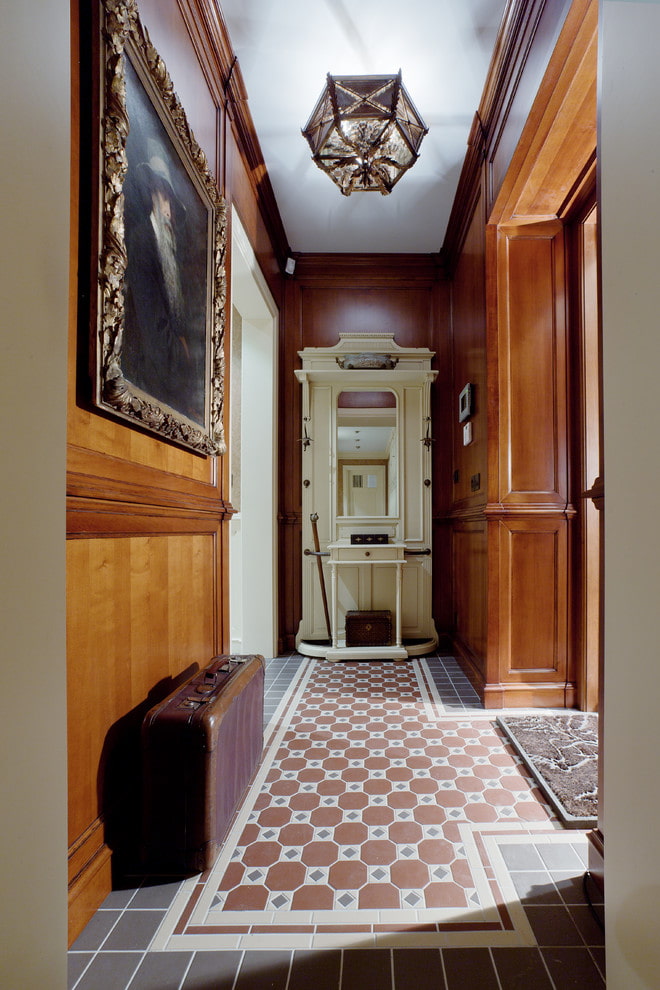 цветовая гамма интерьера коридора в стиле классика