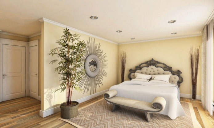 бамбук в спальне