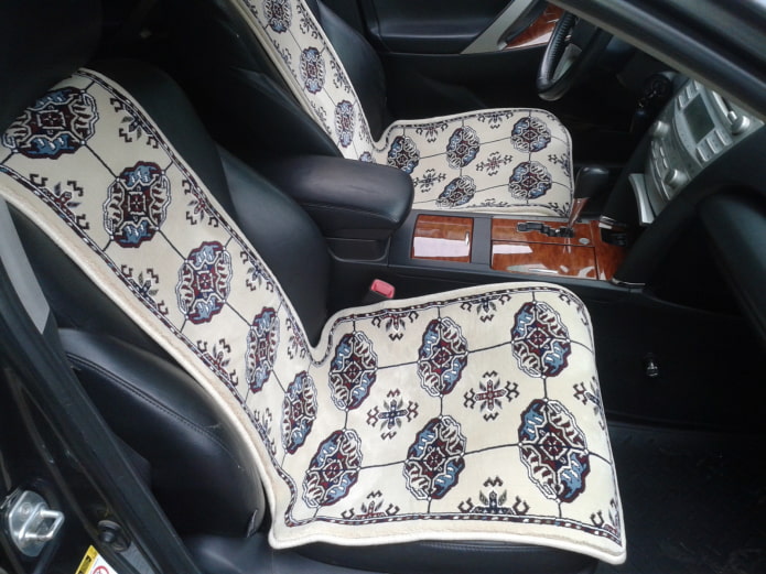ковровые накидки на сидения в машине