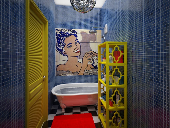 ванная в стиле поп-арт