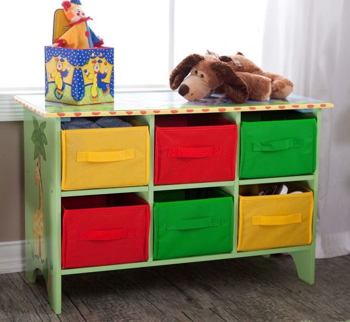 Хранение игрушек в комнате ребенка