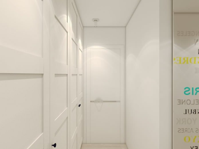 коридор в дизайне квартиры 80 кв. м.