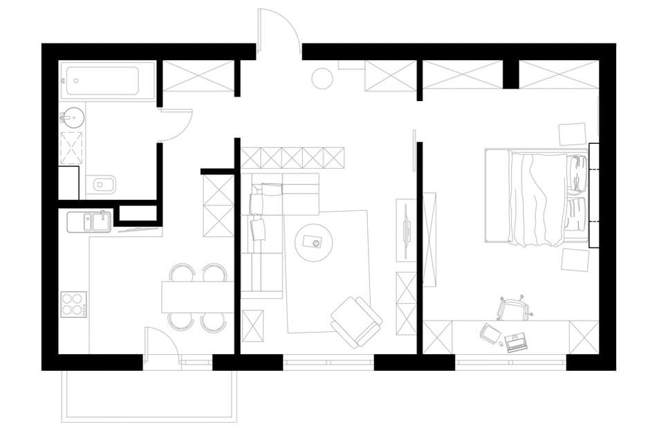Дизайн Проект Квартиры 56 Кв М