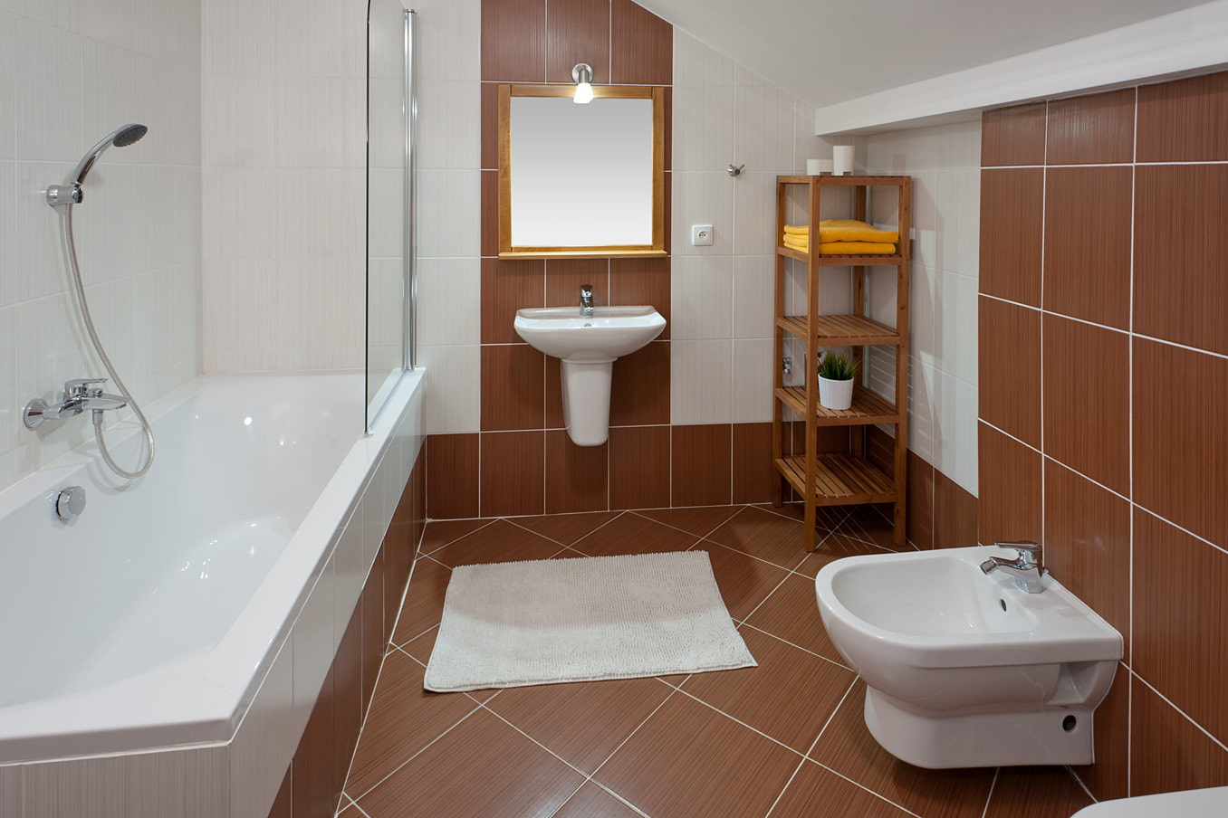 Обустройство ванной комнаты в квартире - красивые картинки и HD фото