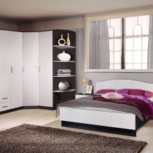Угловой шкаф в спальне: виды, наполнение, размеры, дизайн-11