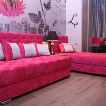 Дизайн гостиной в розовых тонах: 50 фото примеров-13
