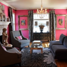 Дизайн гостиной в розовых тонах: 50 фото примеров-1
