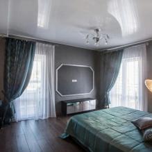Натяжные потолки в спальне: 60 современных вариантов, фото в интерьере-21