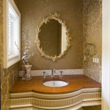 Обои для ванной комнаты: плюсы и минусы, виды, дизайн, 70 фото в интерьере-0
