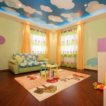 Натяжной потолок в детскую комнату: 60 лучших фото и идей-3