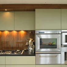 Зеленый кухонный гарнитур: особенности выбора, сочетания, 60 фото-2