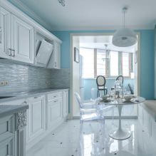 Белый кухонный гарнитур: особенности выбора, сочетания, 70 фото в интерьере-25