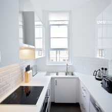 Белый кухонный гарнитур: особенности выбора, сочетания, 70 фото в интерьере-8