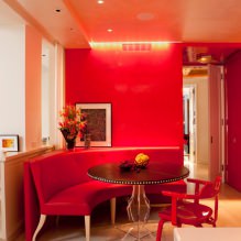 Красный цвет в интерьере: значение, сочетание, стили, отделка, мебель (80 фото)-4