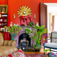 Красный цвет в интерьере: значение, сочетание, стили, отделка, мебель (80 фото)-3