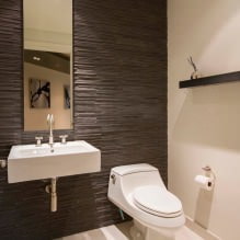 Интерьер туалета маленького размера: особенности, дизайн, цвет, стиль, 100+ фото-14
