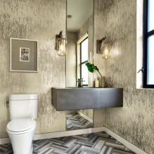 Интерьер туалета маленького размера: особенности, дизайн, цвет, стиль, 100+ фото-19