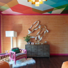 Обои на потолок: виды, идеи дизайна и рисунки, цвет, как клеить потолочные обои-4