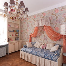 Кровать с балдахином: виды, выбор ткани, дизайн, стили, примеры в спальне и детской-5