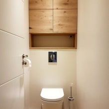 Шкаф в туалет: дизайн, виды, варианты расположения, фото в интерьере-0
