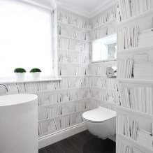 Белая ванная комната: дизайн, сочетания, отделка, сантехника, мебель и декор-6
