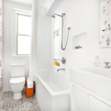 Белая ванная комната: дизайн, сочетания, отделка, сантехника, мебель и декор-8