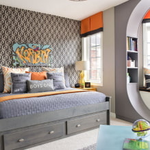 Интерьер комнаты для мальчика подростка: зонирование, выбор цвета, стиля, мебели и декора-0