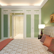 Зеленая спальня: оттенки, сочетания, выбор отделки, мебели, штор, освещения-6
