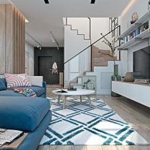 Двухуровневые квартиры: планировки, идеи обустройства, стили, дизайн лестниц-7