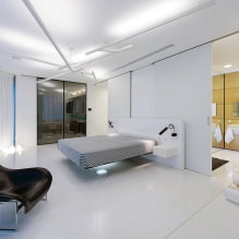 Спальня в стиле хай-тек: особенности оформления, фото в интерьере-0
