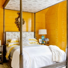 Желтая спальня: особенности оформления, сочетания с другими цветами-6