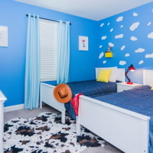Голубой и синий цвет в интерьере детской комнаты: особенности дизайна-0