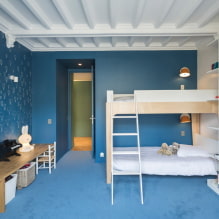 Голубой и синий цвет в интерьере детской комнаты: особенности дизайна-5