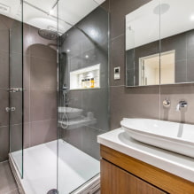 Дизайн ванной комнаты с душевой кабиной: фото в интерьере, варианты обустройства-8