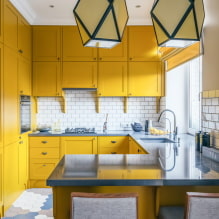 Желтая кухня: особенности дизайна, реальные фото примеры, сочетания-1