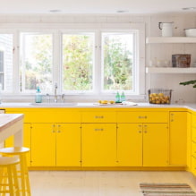 Желтая кухня: особенности дизайна, реальные фото примеры, сочетания-4
