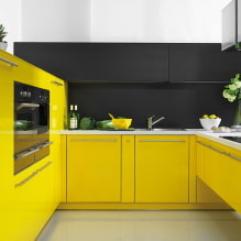 Желтая кухня: особенности дизайна, реальные фото примеры, сочетания-5