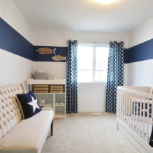 Детская комната в морском стиле: фото, примеры для мальчика и девочки-2