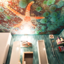 Натяжной потолок в ванной: плюсы и минусы, виды и примеры дизайна-8