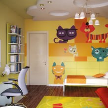 Детская комната в желтых тонах-3