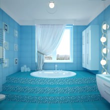 Дизайн ванной комнаты в голубых тонах-4