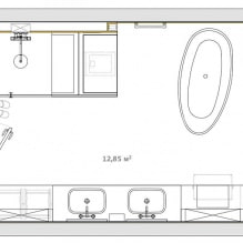 Дизайн большой ванной комнаты 12 кв. м.-5