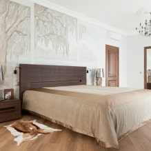 Дизайн стен в спальне: выбор цвета, варианты отделки, 130 фото в интерьере-10
