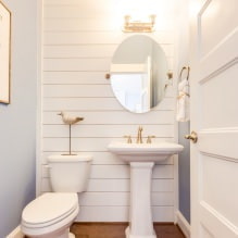 Интерьер туалета маленького размера: особенности, дизайн, цвет, стиль, 100+ фото-12