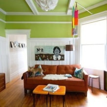 Салатовый цвет в интерьере: сочетания, выбор стиля, отделки и мебели (65 фото)-7